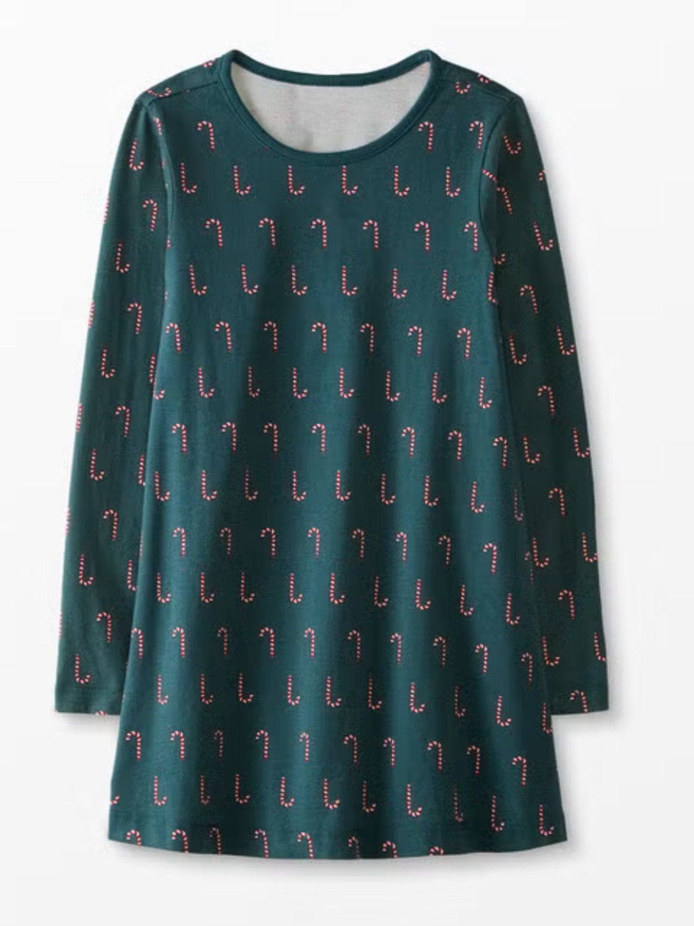 Hanna Andersson Holiday Dress with Red & White Candy Canes